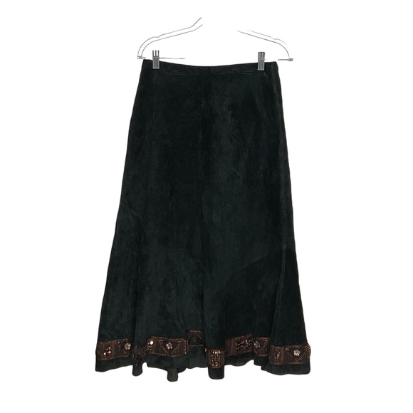 Chico's Black Skirt with Brown Accents - Picture 1 of 3